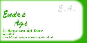 endre agi business card